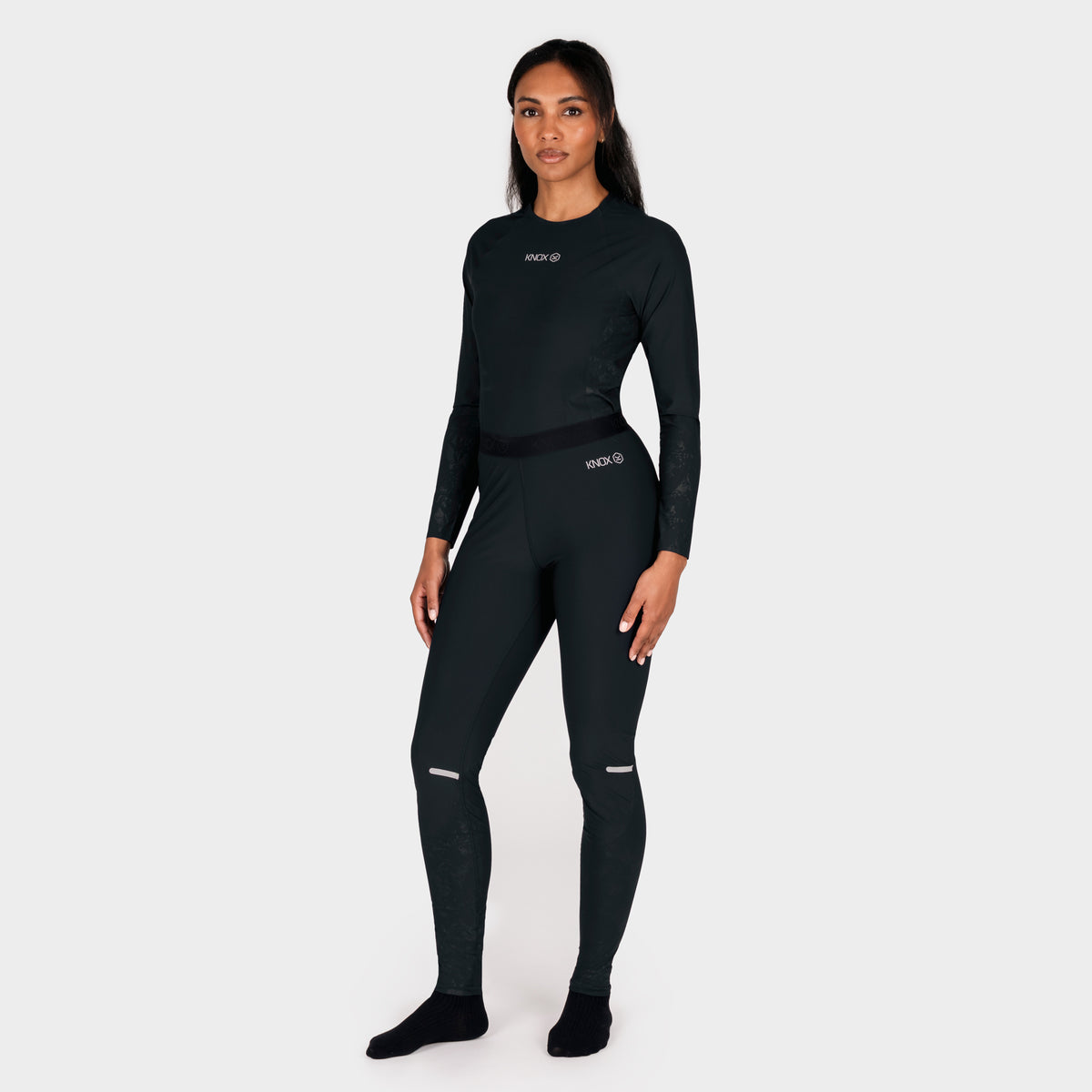 Knox Dual Active Unisex Base Layer Trousers - Black, women’s fit